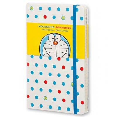 Moleskine Doraemon Limited Edition Notebook, Large, Ruled, White, Hard Cover (5.5x8) (Other)