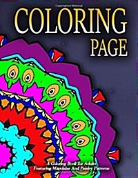 COLORING PAGE - Vol.2: adult coloring pages (Paperback)