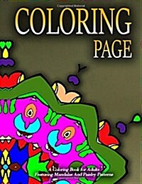 COLORING PAGE - Vol.4: adult coloring pages (Paperback)