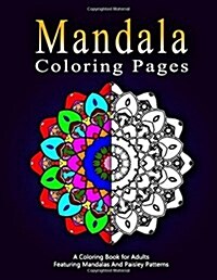 MANDALA COLORING PAGES - Vol.8: adult coloring pages (Paperback)