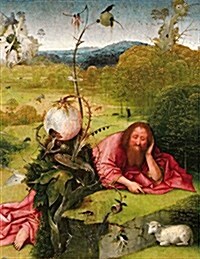Saint John the Baptist in the Desert, Jheronimus Bosch. Blank Journal: 150 Blank Pages, 8,5x11 Inch (21.59 X 27.94 CM) Soft Cover (Paperback)
