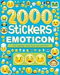 2000 Stickers Emoticon : 36 Smiley and Fun Activities (Paperback)