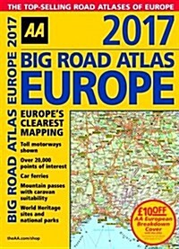 AA Big Road Atlas Europe 2017 (Spiral Bound, 12 Revised edition)