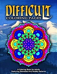 Difficult Coloring Pages - Vol.1: Coloring Pages for Girls (Paperback)