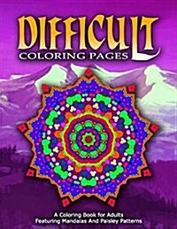 Difficult Coloring Pages - Vol.8: Coloring Pages for Girls (Paperback)