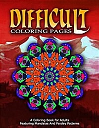 Difficult Coloring Pages - Vol.10: Coloring Pages for Girls (Paperback)