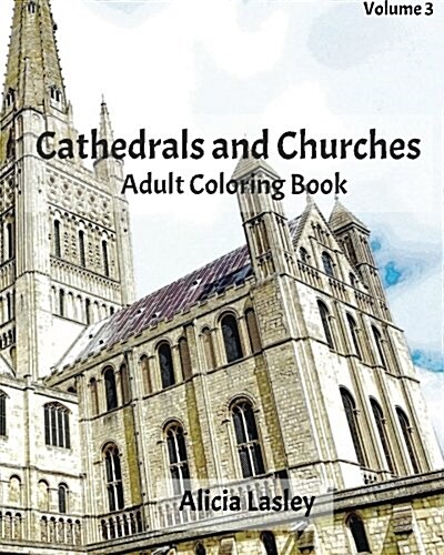 Cathedrals and Churches: Adult Coloring Book, Volume 3: Cathedral Sketches for Coloring (Paperback)