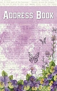 Address Book: Lilac Smudge Floral (Paperback)