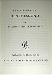 History of Henry Esmond (Hardcover)