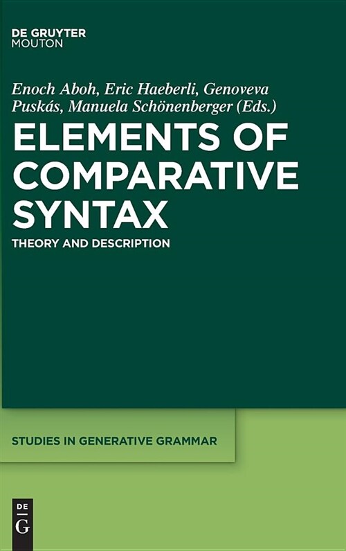 Elements of Comparative Syntax: Theory and Description (Hardcover)