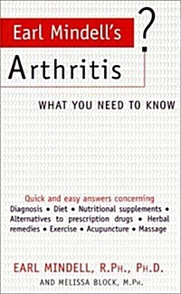 Earl Mindells Arthritis (Paperback)