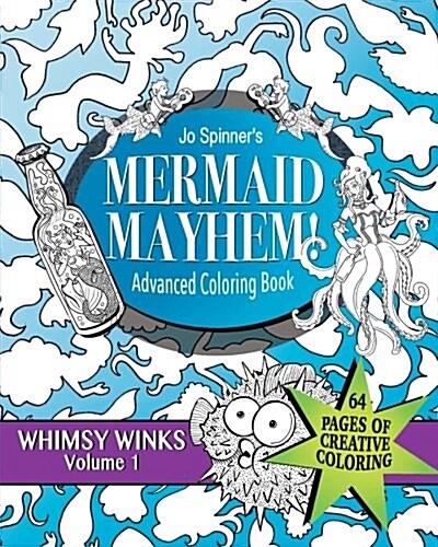 Mermaid Mayhem: Advanced Coloring Book (Paperback)