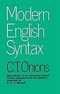 Modern English Syntax (Hardcover, 7 ed)