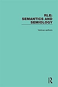 Routledge Library Editions: Semantics and Semiology (Multiple-component retail product)