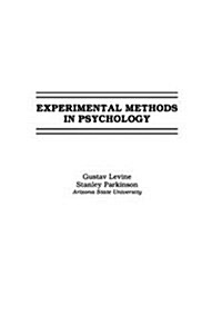 EXPERIMENTAL METHODS IN PSYCHOLOGY (Paperback)