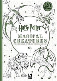 Harry Potter Magical Creatures Postcard Colouring Book : 20 postcards to colour (Paperback)