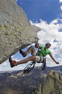 Rock Climbing Hanging from the Rock: Blank 150 Page Lined Journal for Your Thoughts, Ideas, and Inspiration (Paperback)