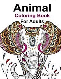 Animal Coloring Book for Adults (Paperback)