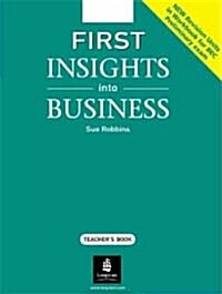 First Insights into Business : Teachers Book (Paperback)