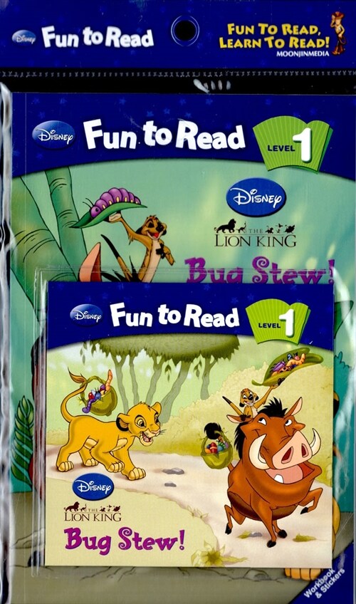 Disney Fun to Read Set 1-02 : Bug Stew! (라이온킹) (Paperback + Workbook + Audio CD + Sticker)