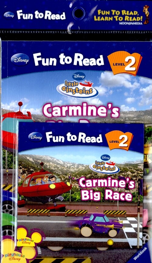 Disney Fun to Read Set 2-09 : Carmines Big Race (리틀 아인슈타인) (Paperback + Workbook + Audio CD)