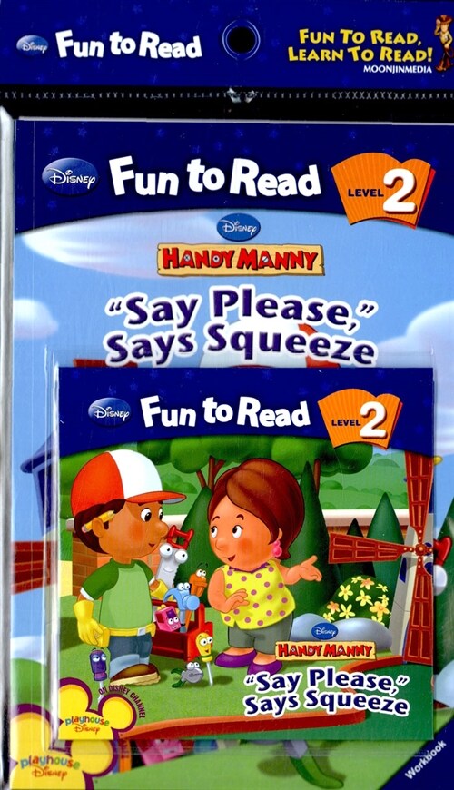 Disney Fun to Read Set 2-07 : Say Please, Says Squeeze (핸디매니) (Paperback + Workbook + Audio CD)