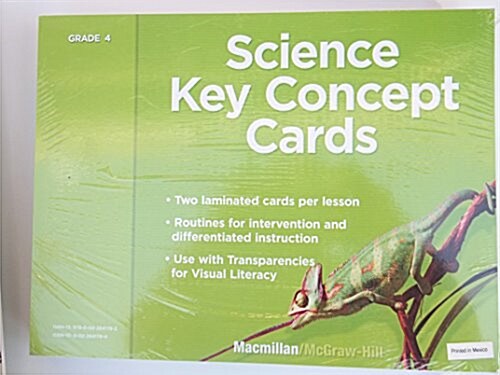 Science, a Closer Look, Grade 4, Key Concept Cards (Paperback)