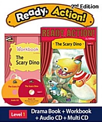 Ready Action Level 1 : The Scary Dino (Student Book with CDs + Workbook, 2nd Edition)