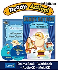 Ready Action Level 2 : The Emperors New Clothes (Student Book with CDs + Workbook, 2nd Edition )
