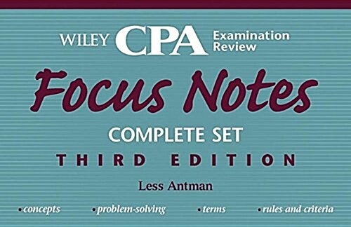 Wiley Cpa Examination Review Focus Notes (Paperback, 3rd, Spiral)