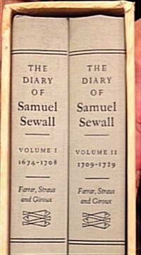 The Diary of Samuel Sewall, 1674-1729 (Hardcover)