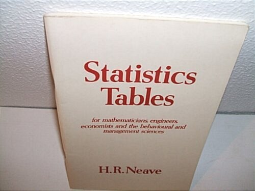 Statistics Tables (Paperback)