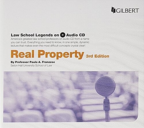 Law School Legends Audio on Real Property (Audio CD, 3rd, New)
