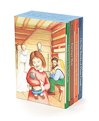 Little House 4-Book Box Set: Little House in the Big Woods, Farmer Boy, Little House on the Prairie, on the Banks of Plum Creek (Boxed Set)