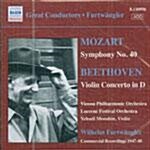 [수입] 모차르트 : 교향곡 40번 & 베토벤 : 바이올린 협주곡 (Commercial Recordings 1947-48)