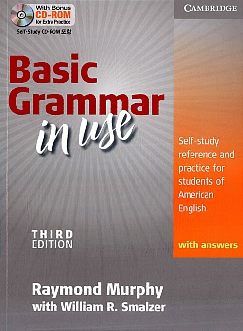 [중고] Basic Grammar in Use Students Book with Answers , Korean Edition: Self-Study Reference and Practice for Students of American English [With CDROM (Hardcover, 3)