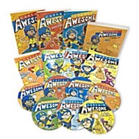 Captain Awesome #1~7 Book + CD Full Set