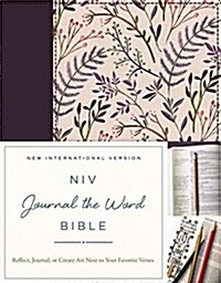NIV, Journal the Word Bible, Hardcover, Pink Floral Cloth: Reflect, Journal, or Create Art Next to Your Favorite Verses (Hardcover)