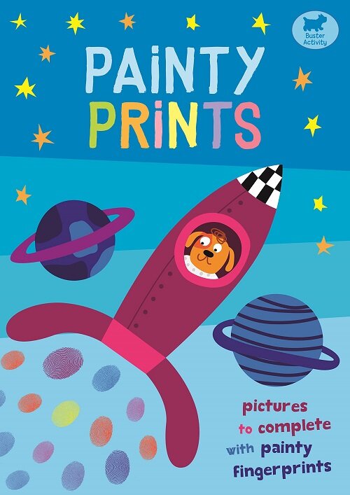 Painty Prints : Pictures to Complete with Painty Fingerprints (Paperback)