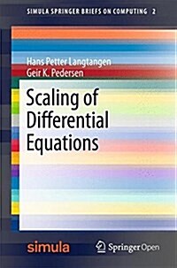 Scaling of Differential Equations (Paperback, 2016)