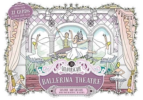 3D Colourscapes: Ballerina Theatre : Colour and create beautiful 3D scenes (Paperback)