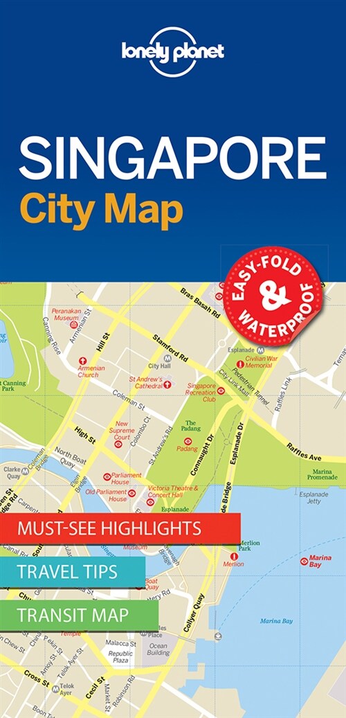 Lonely Planet Singapore City Map 1 (Folded)