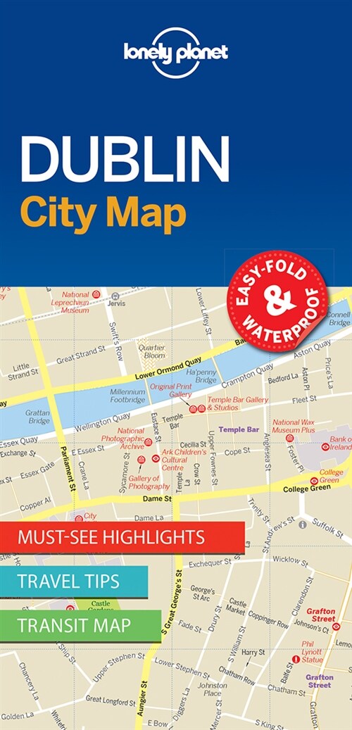 Lonely Planet Dublin City Map 1 (Folded)