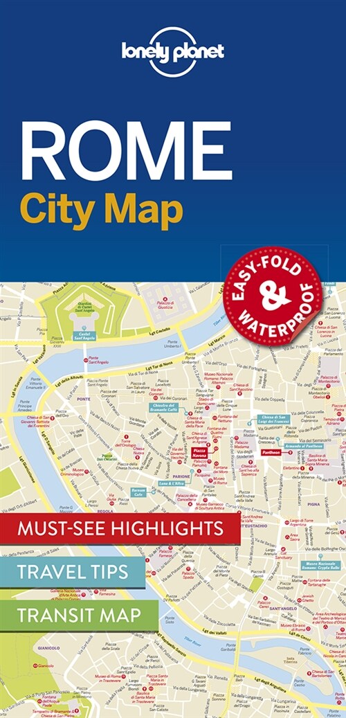 Lonely Planet Rome City Map 1 (Folded)