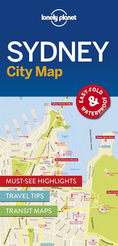 Lonely Planet Sydney City Map (Folded)