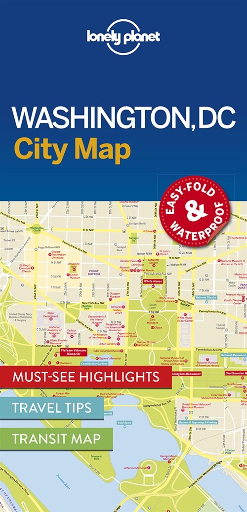 Lonely Planet Washington DC City Map (Folded)