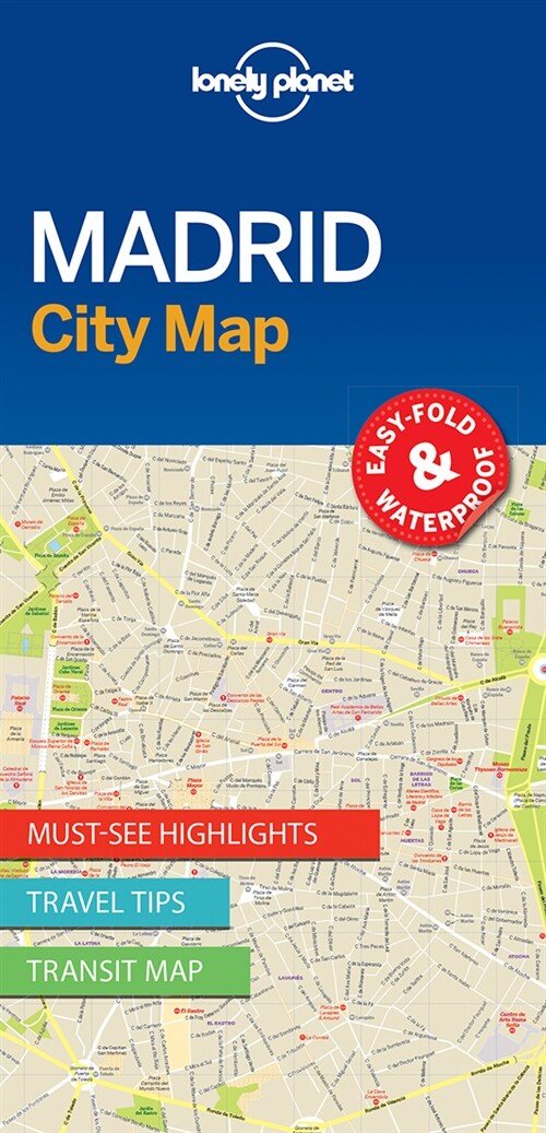 Lonely Planet Madrid City Map 1 (Folded)