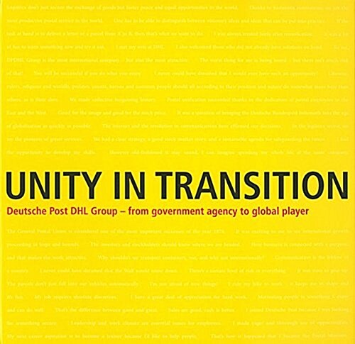 Unity in Transition Deutsche Post Dhl Group (Hardcover)