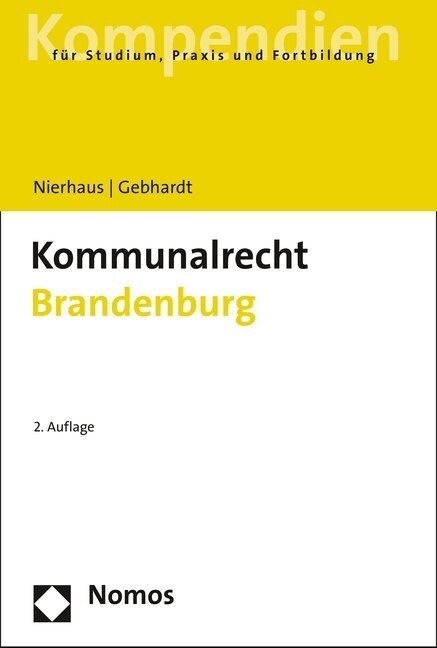 Kommunalrecht Brandenburg (Paperback, 2)