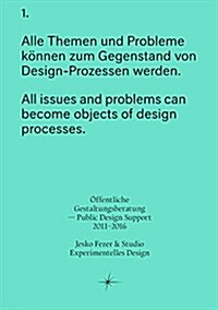 ?fentliche Gestaltungsberatung--Public Design Support 2011-2016 (Paperback)
